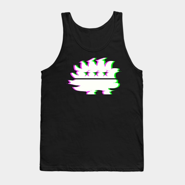 Libertarian Porcupine Glitch Tank Top by Tatted_and_Tired